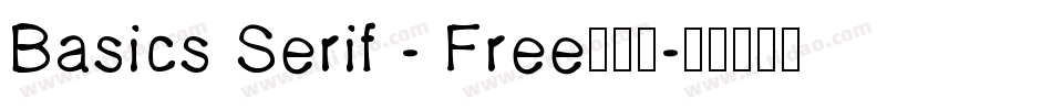 Basics Serif - Free手机版字体转换